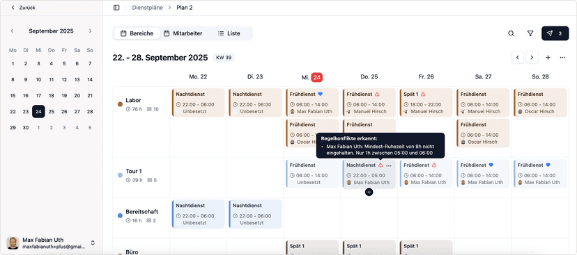 medishift Dashboard