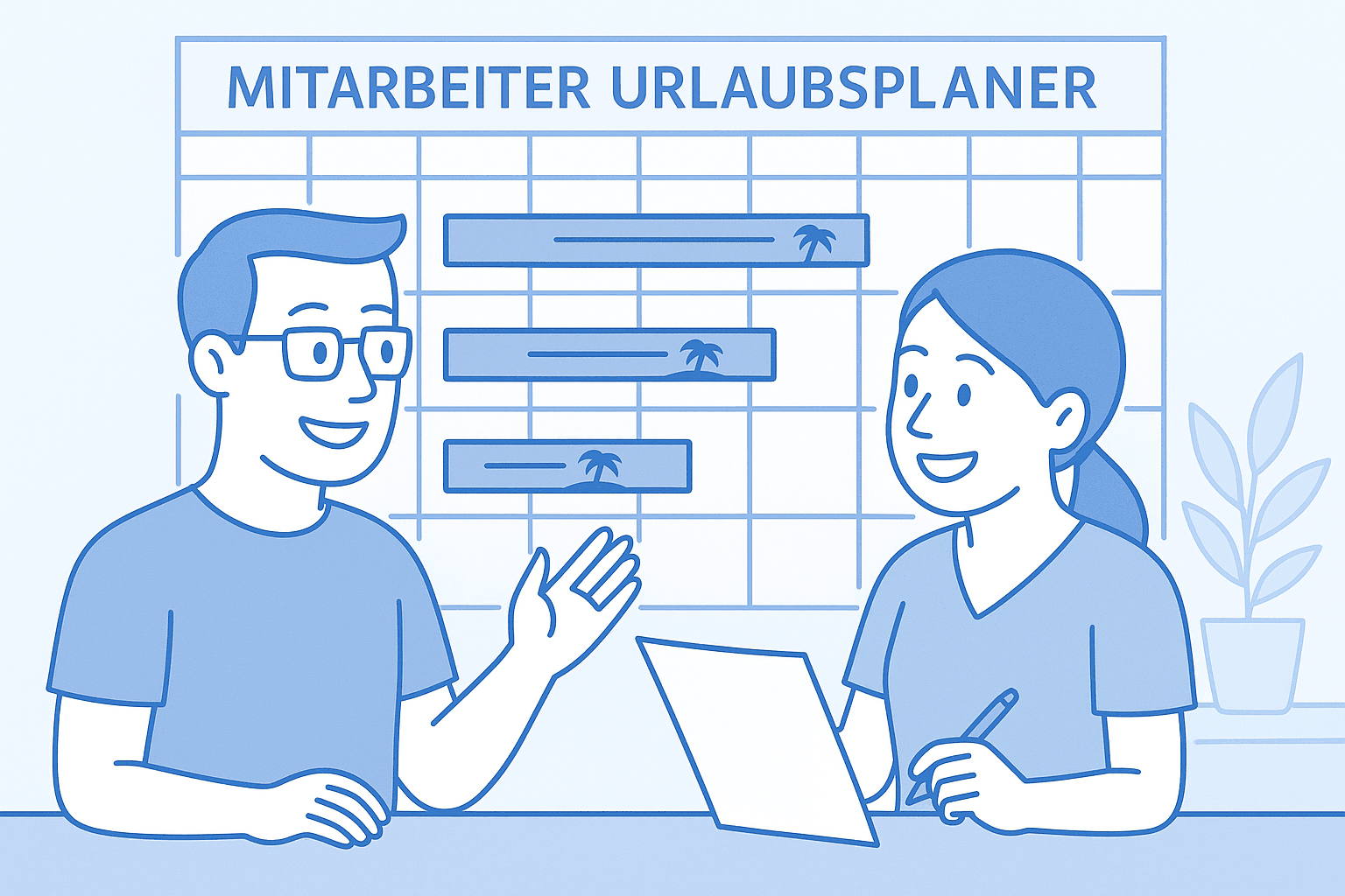 Employee Vacation Planner - Free Excel Template for Team Vacation Planning Vorschau
