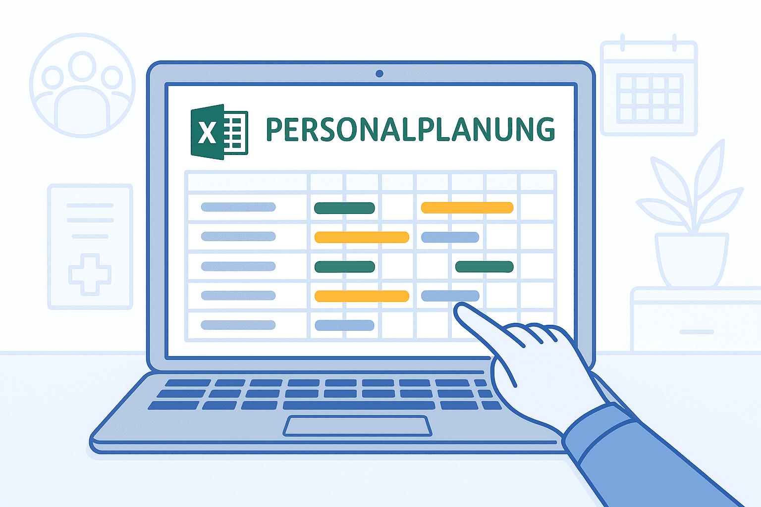 Staff Planning Excel Template - Free Template for Medical Practices